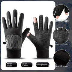 Waterproof Silicone Anti-Slip Winter Gloves Touchscreen