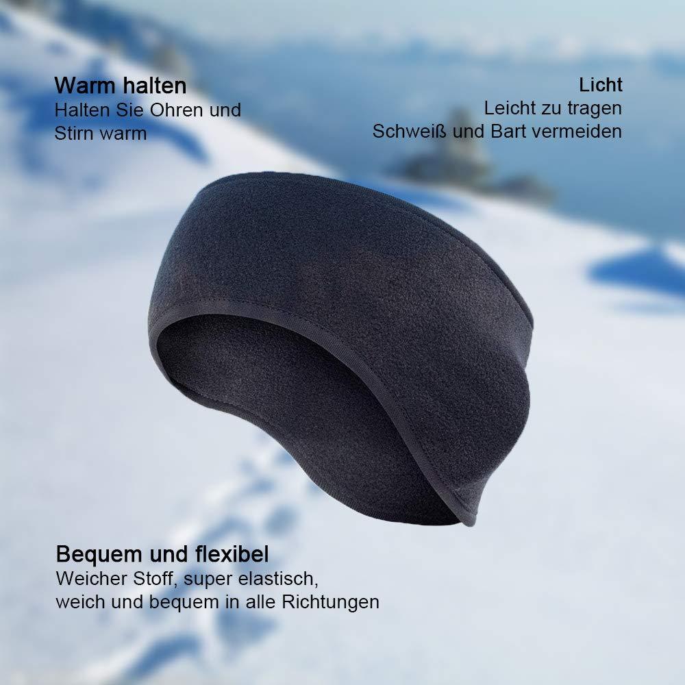 Winter Ear Muffs Headband Fleece Sports Headband for Men and Women