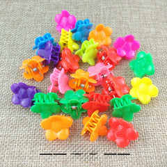 100pcs Plastic Butterfly Hair Clips for Kids