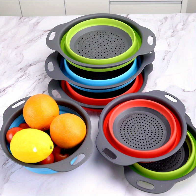 Silicone Water Filter Basket Fruit Basket Silicone Drainer Tray