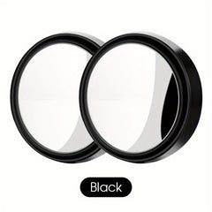 2pcs Round Blind Spot Mirrors Wide Angle Stick On Rearview Mirrors