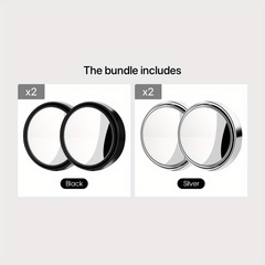 2pcs Round Blind Spot Mirrors Wide Angle Stick On Rearview Mirrors