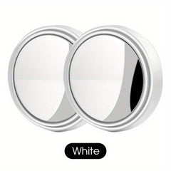 2pcs Round Blind Spot Mirrors Wide Angle Stick On Rearview Mirrors