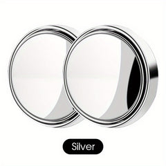 2pcs Round Blind Spot Mirrors Wide Angle Stick On Rearview Mirrors