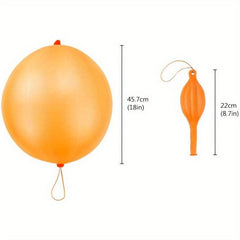6 Colorful Punch Balloons: Birthday Party Favors & Outdoor Toys