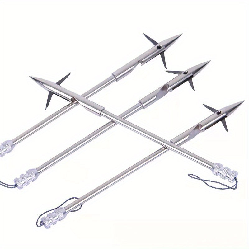 10pcs 440c Stainless Steel Fishing Arrows Sharp Harpoon For Fishing