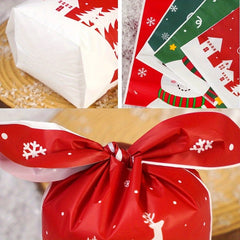 20pcs Rabbit Ear Harness Gift Bag Christmas Snack Packaging Bag