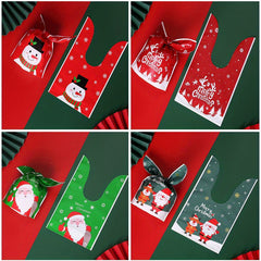 20pcs Rabbit Ear Harness Gift Bag Christmas Snack Packaging Bag