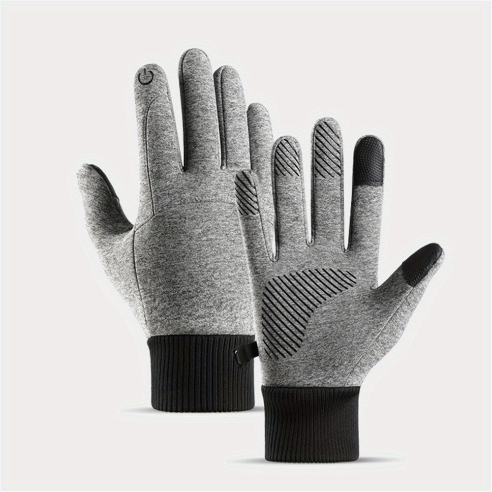 Winter Velvet Warm Gloves Windproof Waterproof Touch Screen Gloves