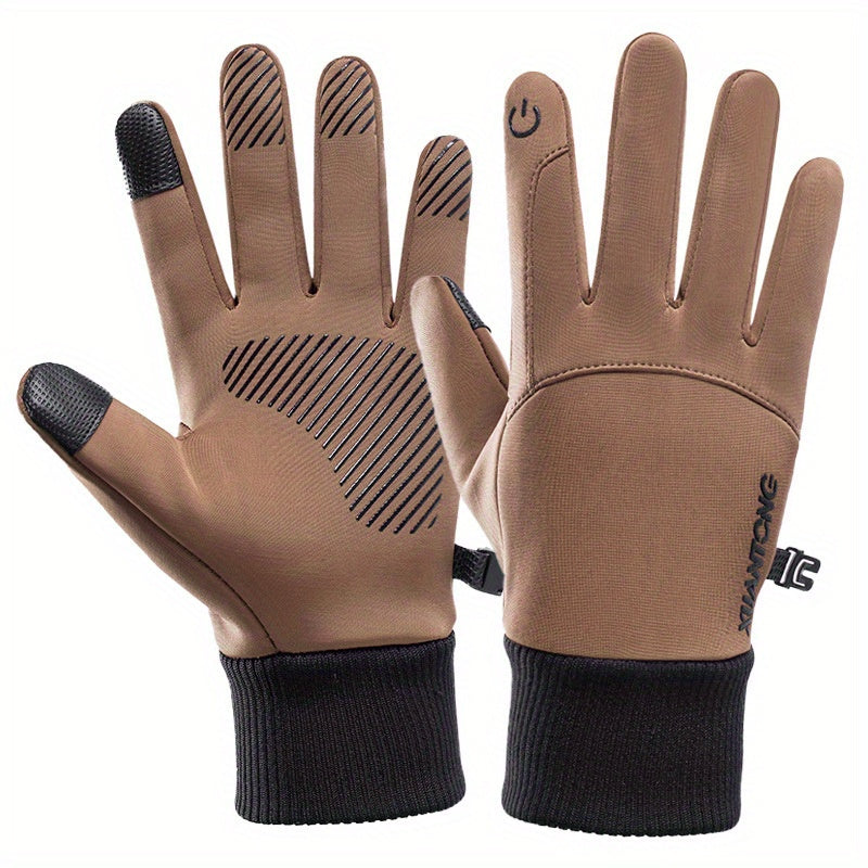 Winter Velvet Warm Gloves Windproof Waterproof Touch Screen Gloves