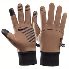 Winter Velvet Warm Gloves Windproof Waterproof Touch Screen Gloves