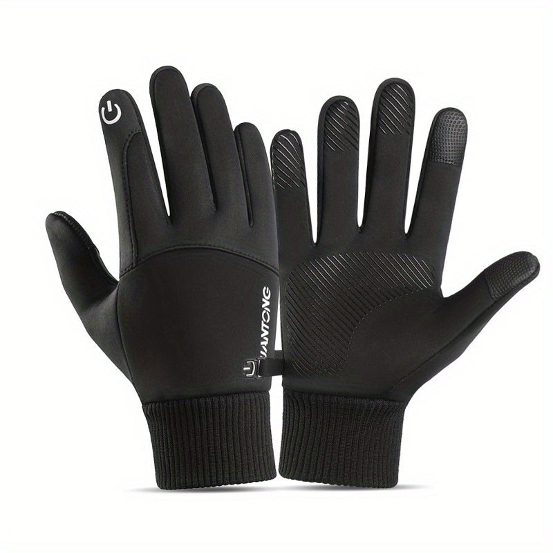 Winter Velvet Warm Gloves Windproof Waterproof Touch Screen Gloves