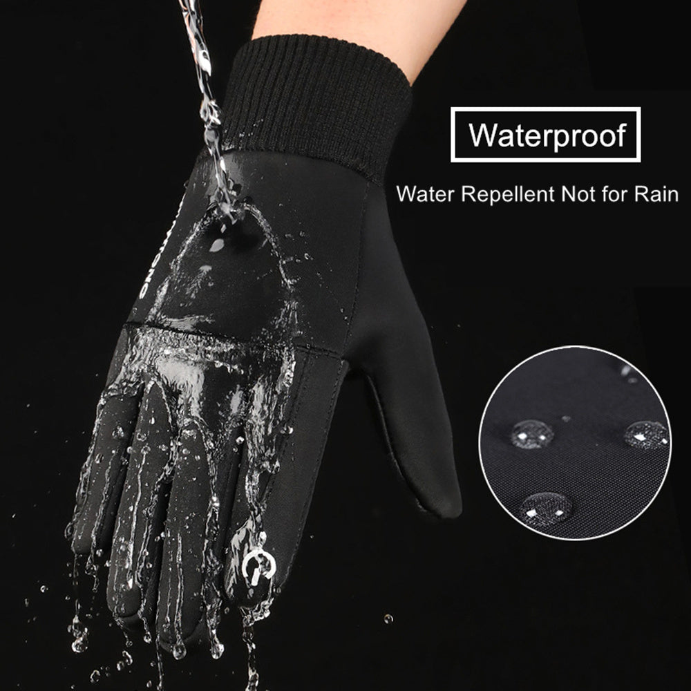 Winter Velvet Warm Gloves Windproof Waterproof Touch Screen Gloves