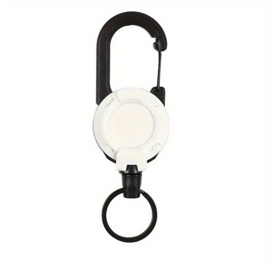 Automatic Retractable Keychain Wire Rope Keyring Outdoor Camping Hiking