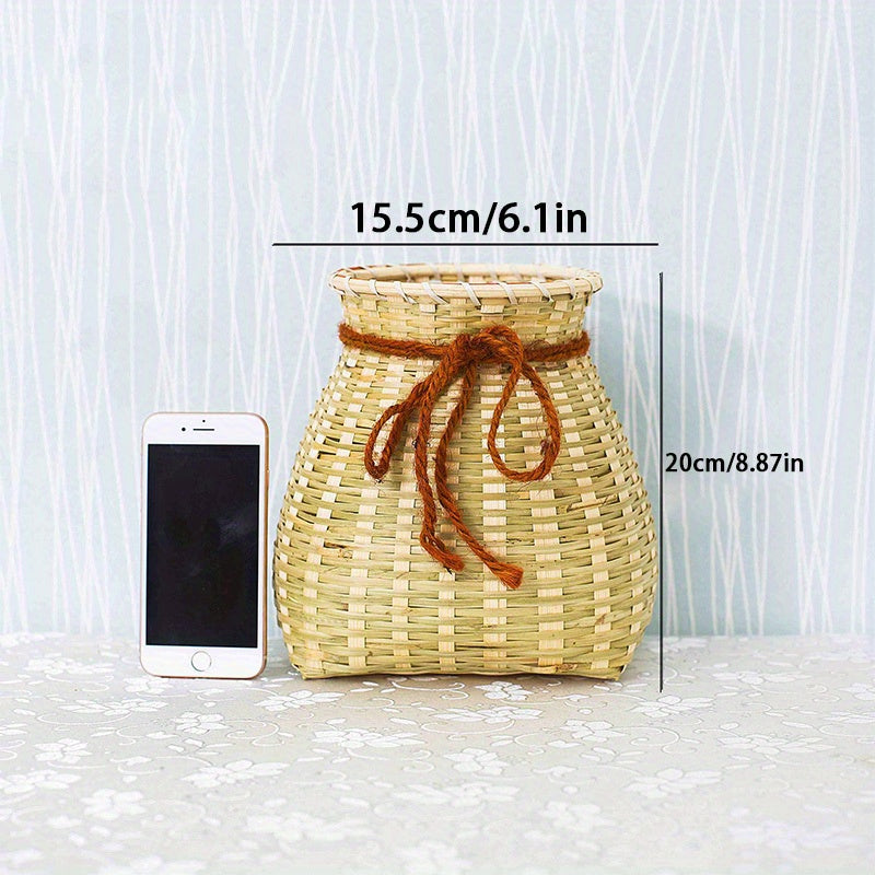 1pc Bamboo Fish Basket Fishing Accessories