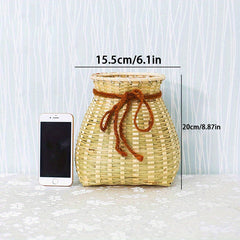 1pc Bamboo Fish Basket Fishing Accessories