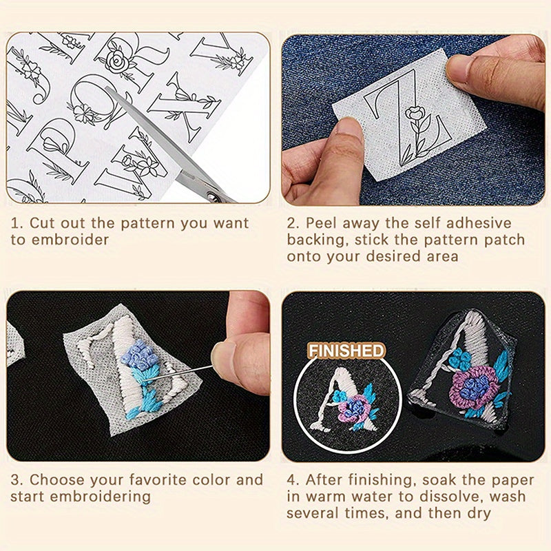 2pcs Water Soluble Stabilizer For Embroidery
