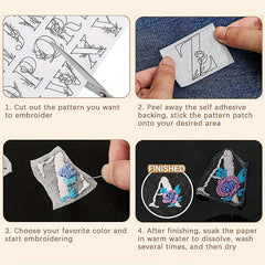 2pcs Water Soluble Stabilizer For Embroidery