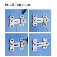Stainless Steel 180 Degree Right Angle Door Lock Gate Bolt