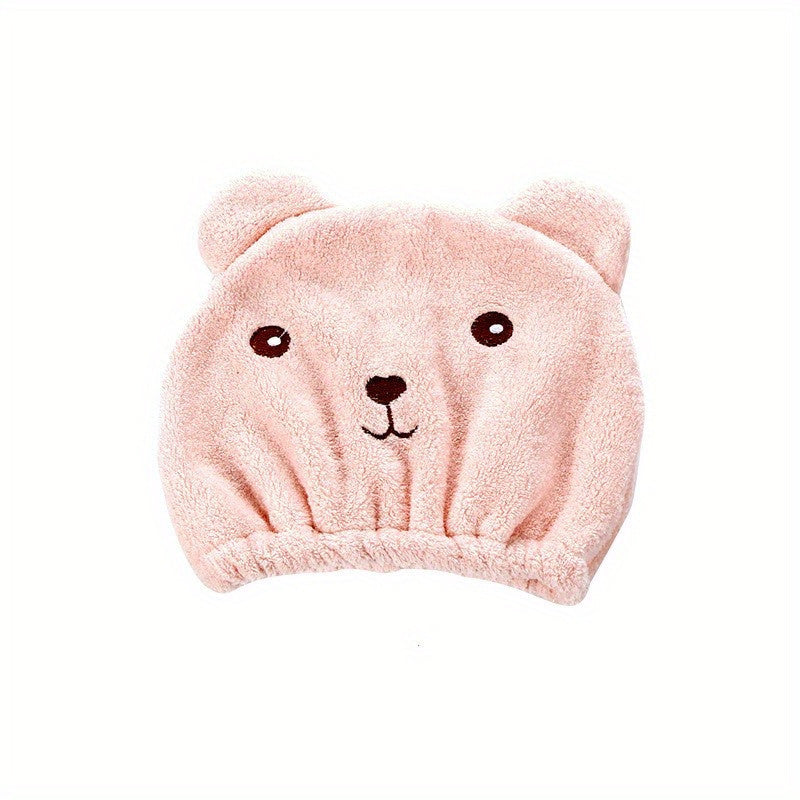 Cartoon Microfiber Hair Drying Towel - Quick Drying for Curly Long Thick Hair