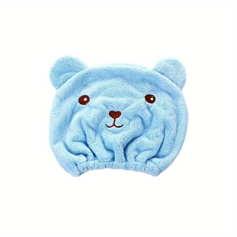 Cartoon Microfiber Hair Drying Towel - Quick Drying for Curly Long Thick Hair