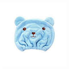 Cartoon Microfiber Hair Drying Towel - Quick Drying for Curly Long Thick Hair