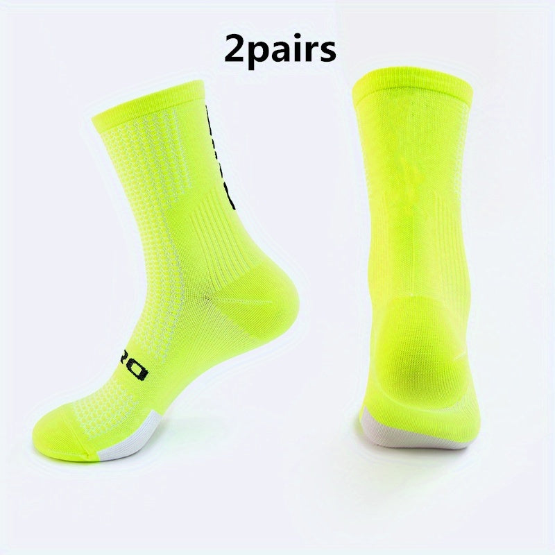 Men's Mid Crew Sport Socks - 2 Pairs