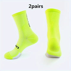 Men's Mid Crew Sport Socks - 2 Pairs