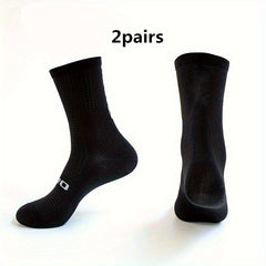 Men's Mid Crew Sport Socks - 2 Pairs