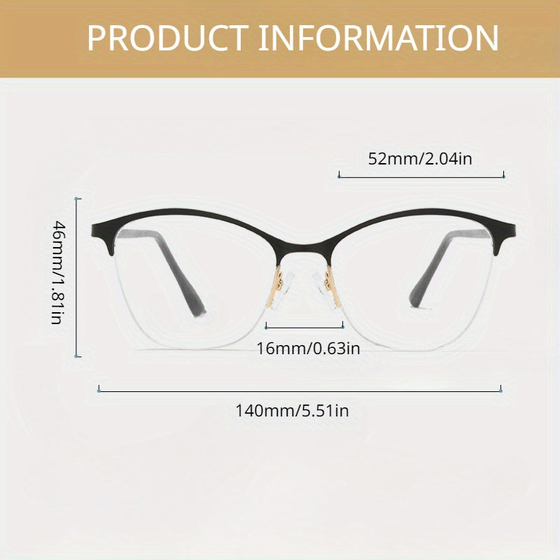 Metal Frame Decorative Glasses for Cycling