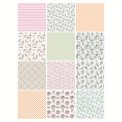 6 Scrapbook Paper Jellyfish Flower Pattern DIY Material