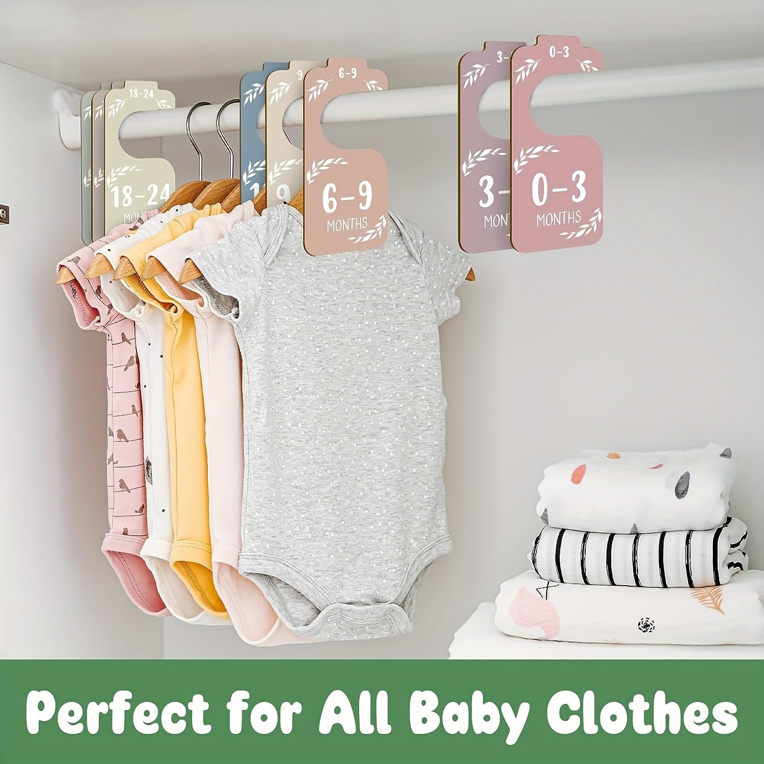 8pcs Closet Rack Label Cards Wooden Classify Label For Clothes Shoes