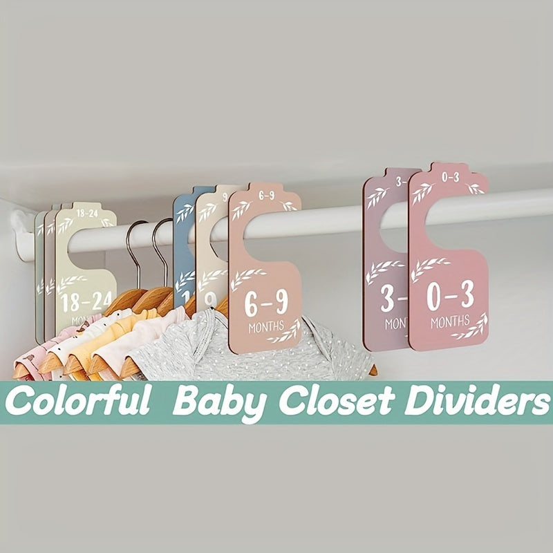 8pcs Closet Rack Label Cards Wooden Classify Label For Clothes Shoes