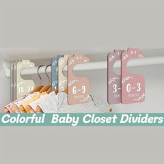 8pcs Closet Rack Label Cards Wooden Classify Label For Clothes Shoes