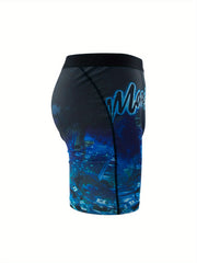 City Building Pattern Men's High Stretch Boxer Briefs