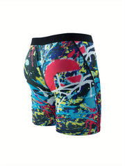 Graffiti Pattern Men's High Stretch Boxers for Active Men