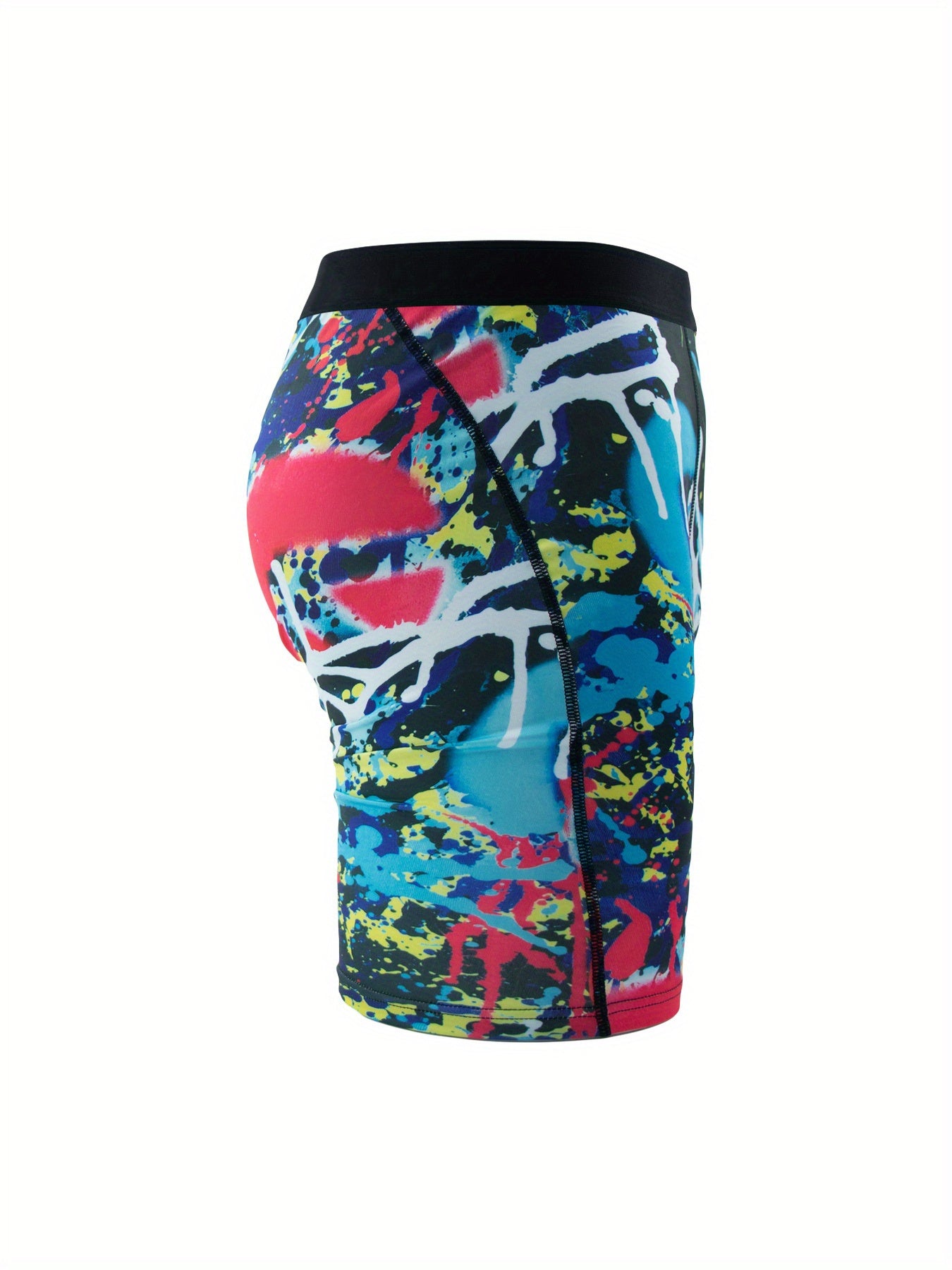 Graffiti Pattern Men's High Stretch Boxers for Active Men