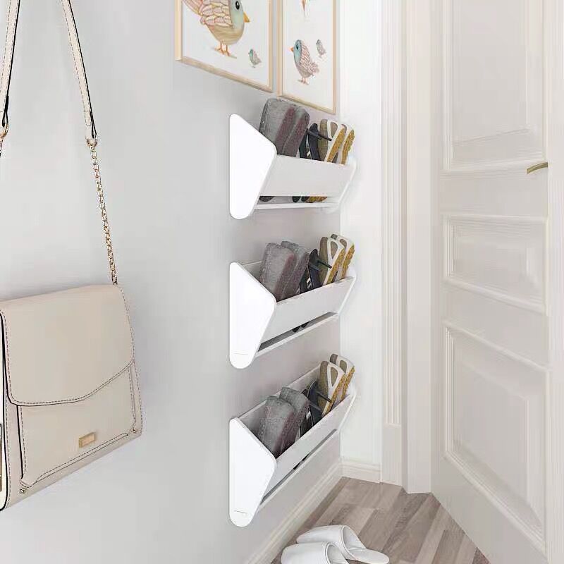 Wall Mounted Bathroom Slipper Rack Shoe Storage