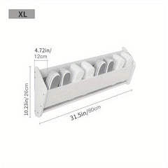 Wall Mounted Bathroom Slipper Rack Shoe Storage
