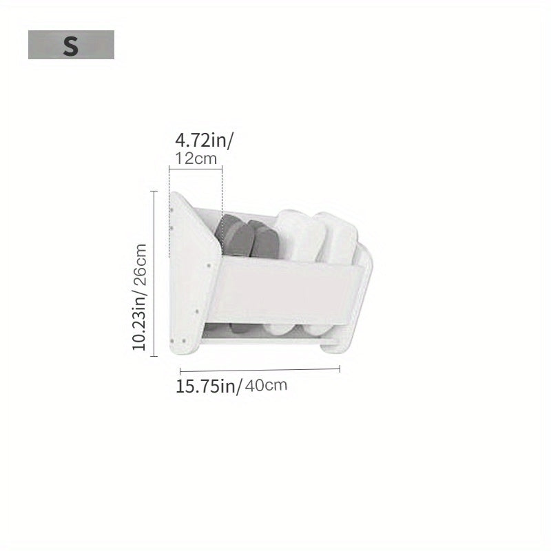 Wall Mounted Bathroom Slipper Rack Shoe Storage