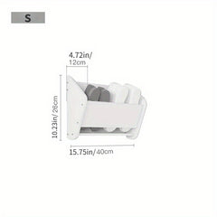 Wall Mounted Bathroom Slipper Rack Shoe Storage