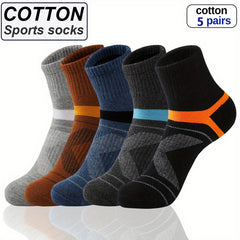Men's Running Basketball Socks Comfortable Sweat Absorption Ankle Socks