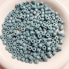 50pcs Gradient Solid Bucket Beads 6mm Cylindrical for DIY Jewelry