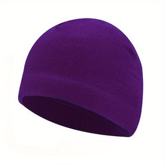 Winter Fleece Beanie Hat Windproof Warm Sports Hat
