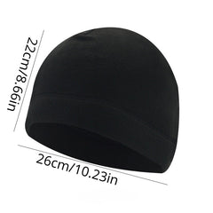 Winter Fleece Beanie Hat Windproof Warm Sports Hat