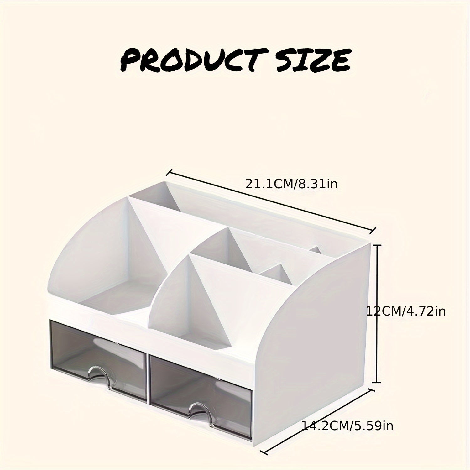 Transparent Desktop Storage Drawer Cabinet