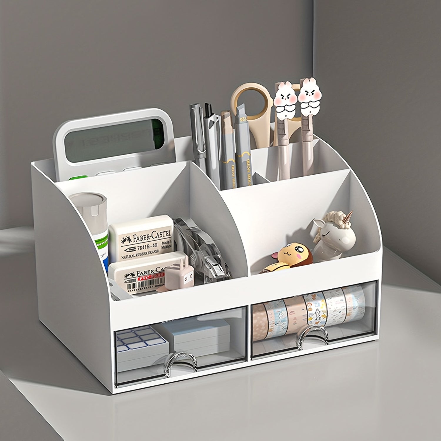 Transparent Desktop Storage Drawer Cabinet