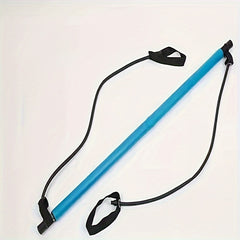 Multifunctional Fitness Pilates Stick With Resistance Rope Yoga Pedal