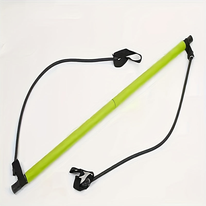Multifunctional Fitness Pilates Stick With Resistance Rope Yoga Pedal
