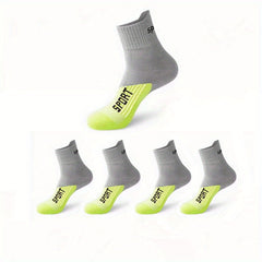 Men's Cotton Sports Socks Wear resistant Basketball Mid Calf Crew Socks